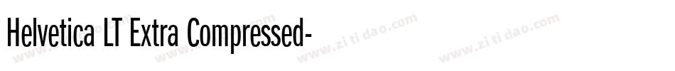 Helvetica LT Extra Compressed字体转换